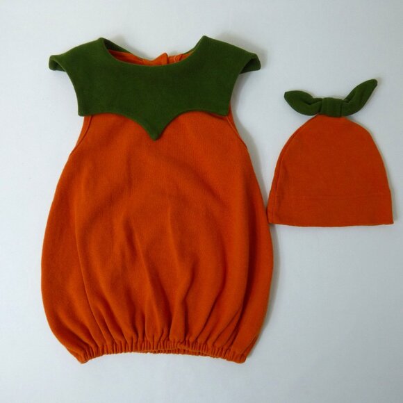 ikii Baby Pumpkin Costume and Hat, Size 12 Months - Picture 1 of 2
